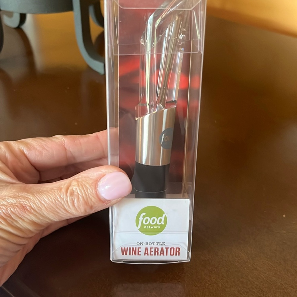Wine Aerator on bottle